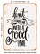 DECORATIVE METAL SIGN - Don&#x27;t Tempt Me With a Good Time  - Vintage Rusty Look
